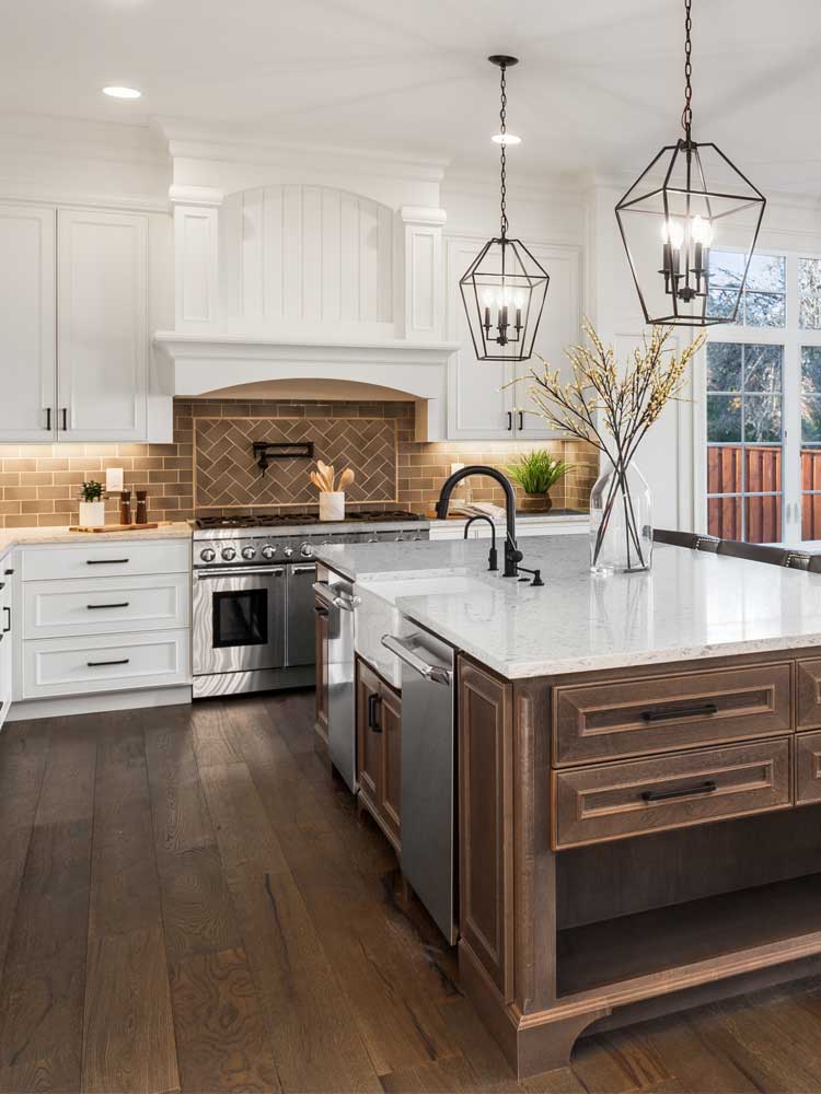 counterop in kitchen